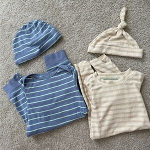 Carter’s Blue and Light Green and Cloud Island Cream Baby Set